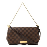 LOUIS VUITTON Damier Favorite MM金扣手挽肩背兩用袋