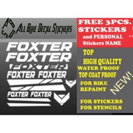 ┋◊✜FOXTER bike Stickers and Stencils