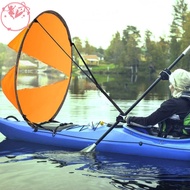 Comebachome Kayak Sail Wind Paddle, Downwind Wind Sail Kit 42inch Kayak Wind Sail Kayak Paddle Board Accessories for Kayak Boat Sailboat Canoe Orange YK
