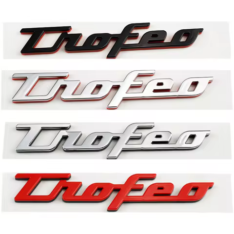 Car Trunk Fender Logo Decals Sticker For Maserati Quattroporte Levante Ghibli GranCabrio Trofeo GT C