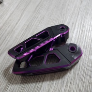 พักเท้า GIORNO ทูโทน สีม่วงตัดดำ งานCNC ช่างZERN81