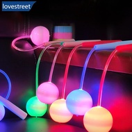 LOVESTREET LED Glowing Cordless Jump Rope Luminous Ball Jump Rope Adjustable Length Portable Fitness