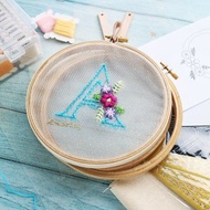 【DIY】俄羅斯刺繡材料包.透明字母刺繡 +教學影片.婚禮小物