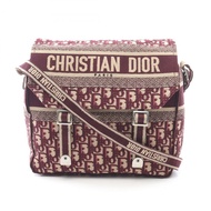 Christian Dior DiorCamp Oblique 肩背包 帆布 皮革 波爾多米色 二手
