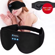 Bluetooth Sleeping Headphones 3D Eye Mask Wireless Soft Headband Music Earphones Travel Pillow Migra