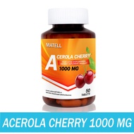 MATELL Acerola Cherry Vitamin C 1000 mg 50 Tablets อะเซโรล่า เชอร์รี่ วิตามินซี 1000 มก 50 เม็ด