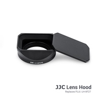 JJC Metal Square Lens Hood Shade Replace LH-XF27 Use for Fuji XF 27mm F2.8 R WR Lens on Fujifilm X-E