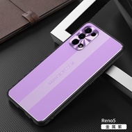 เคส OPPO Reno5 สำหรับ Oppo Reno 5 4G / Reno 5 5G 【Matte อะลูมินัมอัลลอย + TPU + Built-In แผ่นแม่เหล็กกันกระแทกเคสโทรศัพท์】