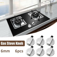 Stove Knobs 6mm Built-in Hole Cooker Easy Installation Gas Hob Small Size