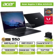 ( New Product ) Laptop Design dan Gaming Acer Aspire 3 A315-23 - Ryzen 5 3500U, RAM 16GB, SSD 256GB 