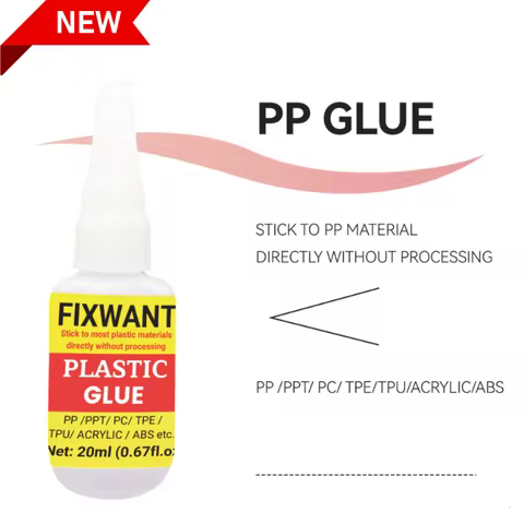 20ML FIXWANT PP Glue PPT PC ABS ACRYLIC Plastic Leather Waterproof Soft Glue Polypropylene Strong TP