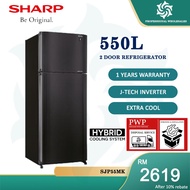 SHARP 550L J-TECH INVERTER 2 DOOR REFRIGERATOR SJP-55MK PETI SEJUK PETI AIS