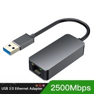 Kebidumei 2500Mbps USB C 2.5G Bên Ngoài Ethernet Gigabit loại Bộ chuyển đổi C Để Card Mạng RJ45 LAN