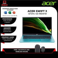 ACER SWIFT 3 SF314-43-R3R9 / SF314-43-R6WW 14'' FHD LAPTOP R5 Laptop (RYZEN 5-5500U, 8GB, 512GB, AMD