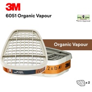 3M 6051 Organic Vapor Cartridge (DOSH SIRIM Approved)
