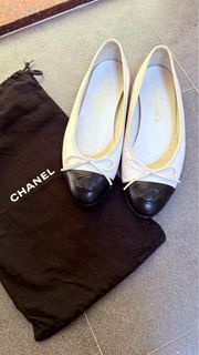 Chanel ballet flats 平底鞋 黑白36碼