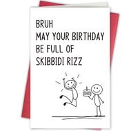 [Coisíní] Funny Birthday Card for Him Her, Gen Z Slang Birthday Card for Teenager, Sassy 13th 14th 1