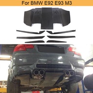 Carbon Fiber Rear Bumper Diffuser Lip Spoiler for BMW E92 Coupe E93 Convertible M3 2008 - 2013 Rear 