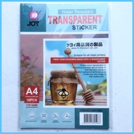 ஐ ⊕ ◇ JOY TRANSPARENT STICKER PAPER