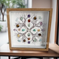Hot Sale Natural Crystal Array Tree of Life Decorative Painting Magic Array Crystal Painting Home Cr