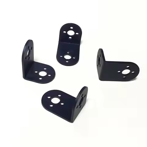 1PCS Motor Servos Black Metal L-Shaped Beam Bracket for Robot Arm / Humanoid Robot / Servo