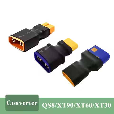 QS8 to XT90 Integrated Converter Adapter XT60 Male to Female Electric Lithium Battery Model Aircraft
