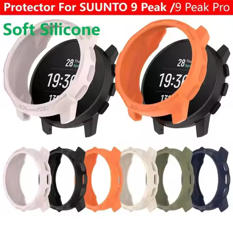 TPU Protective Case Cover For SUUNTO 9 Peak Pro Smart Watch Strap Clear Soft Silicone Bumper Protect