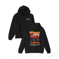 เสื้อสเวตเตอร์มีฮู้ดพิมพ์ลาย Lightning McQueen - เสื้อสวมหัวลำลองตลกสำหรับผู้ชายผู้หญิง