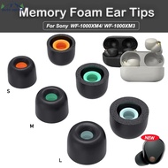 Foam Earplug Pad- For Sony WF-1000XM4 Earbuds Memory Cotton Earcaps- For Sony WF-1000XM3 Replacement Earbuds- Comfortable Noise Cancelling Headphone Case- Earphone Accessories