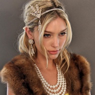 Gatsby party 1920s Accessories Flapper Headband Halloween
