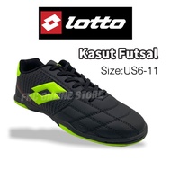 Lotto Sport Original Men Futsal Shoes/ Kasut Futsal Lelaki F1417 Black/Green