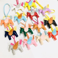 New Pegasus Rodeo Keychain Synthetic Leather Handmade Pony Ornaments Love Horse Tussle Bag Keychains