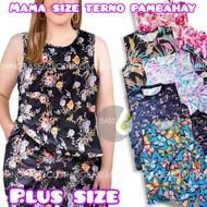 PLUS SIZE SANDO TERNO WOMENS PAMBAHAY COTTON stretchable plus size with side pocket