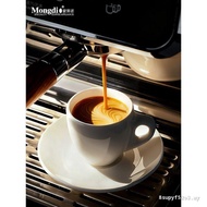 Mongdio espresso Cup Ceramic Coffee Cup espresso Coffee Cup Saucer Set Liquid Extraction Cup Ready S