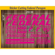 Cutting Sticker FEDERAL PARAGON MTB Bike Sticker