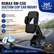 [ 100% ORIGINAL ] REMAX RM-C50 C59 CAR PHONE HOLDER , Rotate 360 Degrees Freely without sight