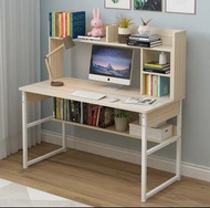 （訂貨價$330up）加高書架 電腦枱+雙層鋼架 (80cm|100|120寬) 書枱 電腦桌 書桌 Desk