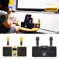 🎵熱銷新款🎵 karaoke 雙人對唱 無線雙咪喇叭 SDRD SD-309 一鍵消音 唱K神器 便携卡拉OK機 藍牙音箱 bluetooth speaker