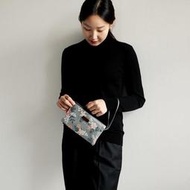 ♀高麗妹♀韓國 Dailylike Folding Pouch 文藝長廊 折疊手拿包.化妝品隨身物掛繩小包(4款選)預購