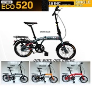 VOICE ECO 520 16'inch Basikal Lipat SINGLE SPEED FOLDING BIKE