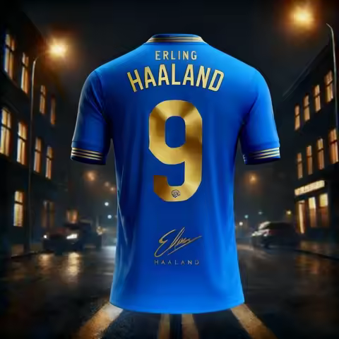 New Arrival Haaland Printed Fan Jersey Men Sports T Shirt Quick Dry Outdoor Training Comfortable Sum
