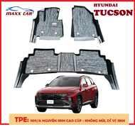 Thảm lót sàn MAXXCAR cho xe HYUNDAI TUCSON 2021+ nhựa TPE đúc nguyên khối 5D tràn viền + Rối xám log