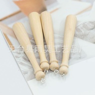 Wholesale Baseball Wooden Beads Baseball Cue Baseball Wooden Baton Baseball Keychain diy Jewelry Acc