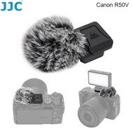 JJC R50V Microphone Windscreen Wind Muff Cover for Canon R50 V R50V Camera with Hot Shoe Cap Cover