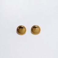 BUTTON EARRING 19MM-Clear Like Mirror_鏡中淨耳環