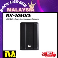 IVA RX-10MK2 10" 160W RMS 8 Ohm 2-Way Fullrange Speaker, Each/Pair ( RX10MK2 / RX 10MK2 )