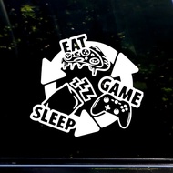Players Exclusive Eating Sleeping Games Car Stickers Game Lovers' Car Decoration Show Game Lifestyle