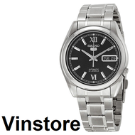 [Vinstore] Seiko 5 SNKL55 Automatic 21 Jewels Stainless Steel Strap Black Dial Men Watch SNKL55K SNKL55K1