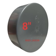 DOP CAP 8" PVC PIPEPOLOS GREST 8 INCH PLASTIC PIPE CAP