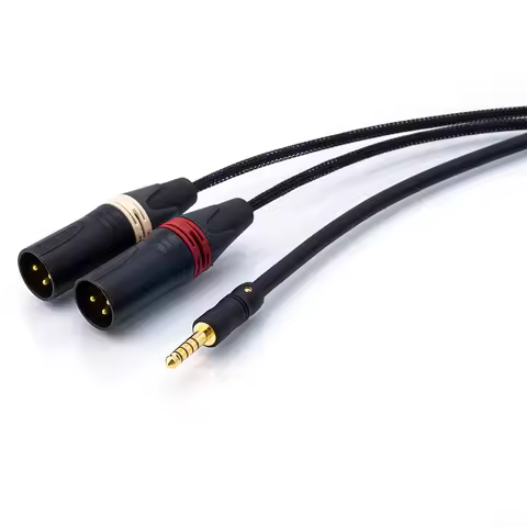■Japan Mogami 2534 HIFI Balance 4.4mm to 2 XLR Male 3 Pin Audio Cable | Neutrik gold plug | For Mp3 